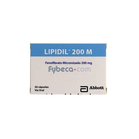 Lipidil Caps 200Mg C 20 Suelta Fybeca