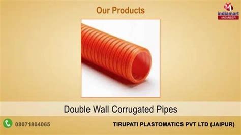 Gemini Orange Dwc Electrical Conduit Mm Od Type Corrugated Pipes