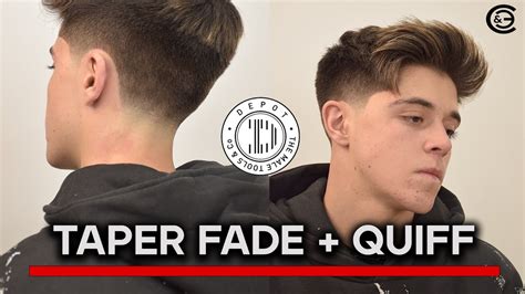 C Mo Peino Flequillo Con Remolinos Taper Fade Quiff Hairstyle