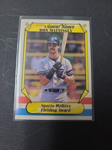 1987 Fleer 24 Award Winner Don Mattingly 0223 EBay