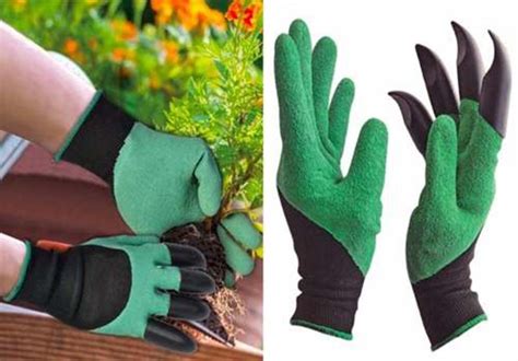 Luva Para Jardinagem Garra Para Cavar Semear Jardim Garden Gloves