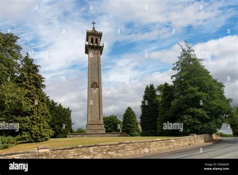 Low Angle View Of 1846 Somerset Monument Hawkesbury Upton Uk To