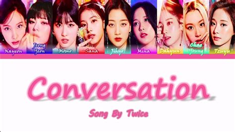 Twice Conversation Colour Coded Lyrics Video Youtube