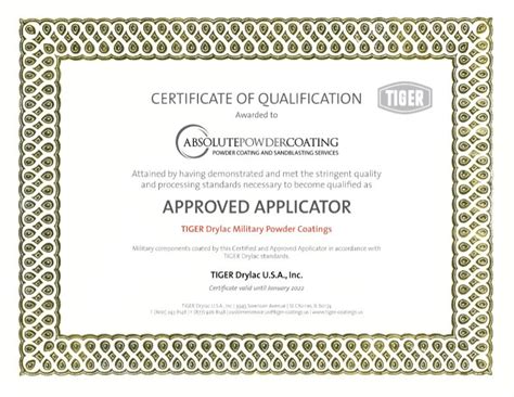 Certificate Of Qualification Absolute Powder Coating Llc 04