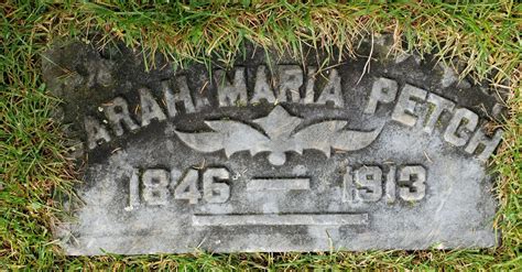 Sarah Maria Thrower Petch Find A Grave Memorial