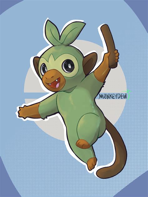 Grookey By M0nkeydew On Newgrounds