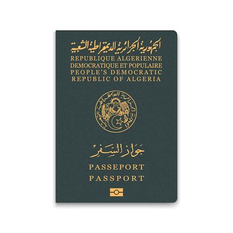 Premium Vector Passport Of Algeria Citizen Id Template Vector