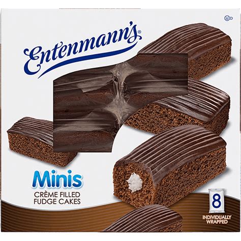 Entenmanns Minis Creme Filled Fudge Cakes 8 Ct 138 Oz Donuts Pies