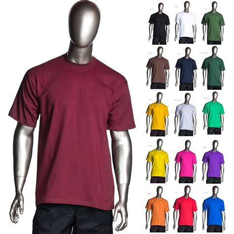 Pro Club - Heavyweight Short-Sleeve Tee Crew Neck Plain T-Shirts ...