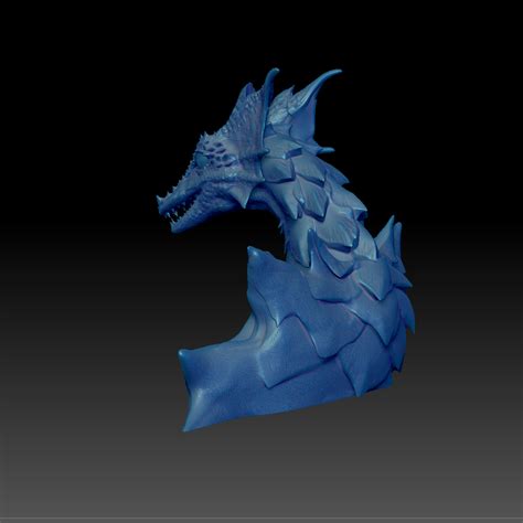 Archivo 3d Drakoon Dragon Bust Archivo De Impresión Stl High Polygon