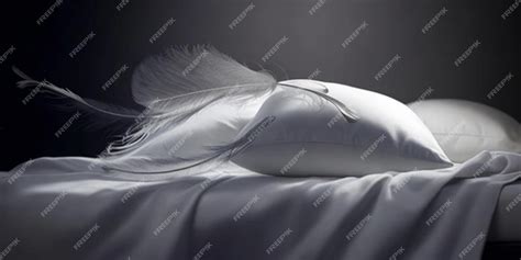 Premium AI Image | swan feather featherbed feather background bird ...