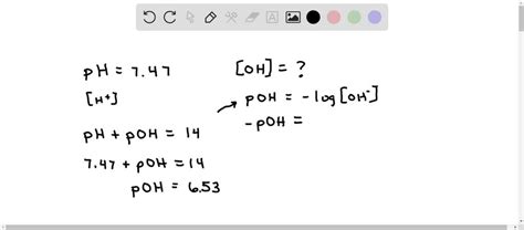 Solved Determine The Hydroxide Ion Concentration In A Solution With Ph