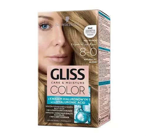 gliss care moisture color farba do włosów z kwasem hialuronowym 8 0