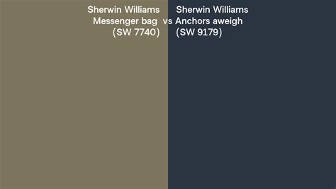 Sherwin Williams Messenger Bag Vs Anchors Aweigh Side By Side Comparison