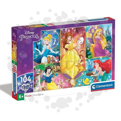 Disney Hercegnők Brilliant Puzzle 104 db os 6 Éves Kortól