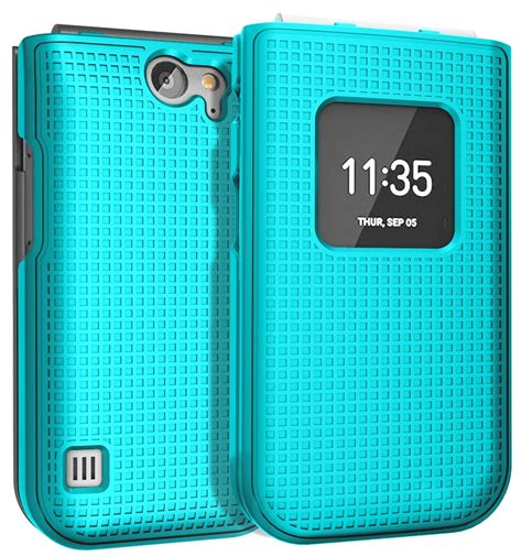 Case For Nokia 2720 V Flip Phone Nakedcellphone [grid Texture] Protective Snap On Slim Hard