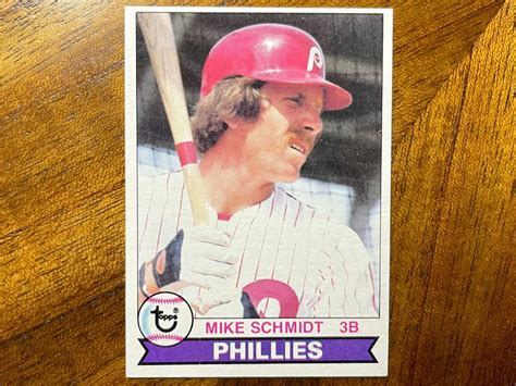 Mike Schmidt Topps Baseball Card No Creases C Etsy In