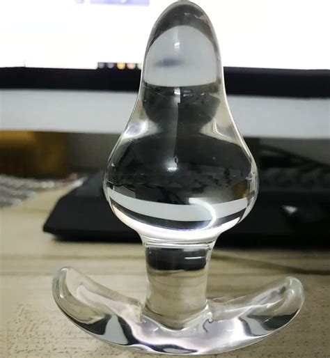 New Anchor Style Glass Anal Plug Prostate Massage Anal Balls Expander