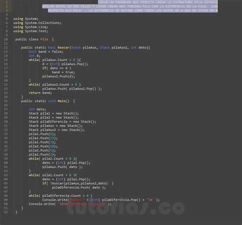 Pilas VisualStudio C Diferencia De Pilas Tutorias Co