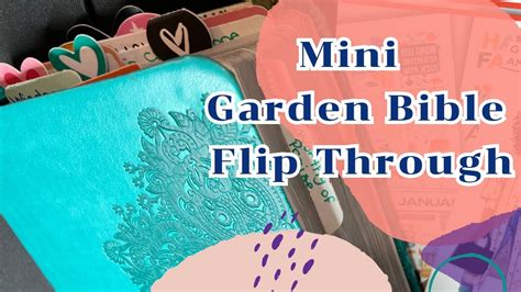 Mini Garden Bible Flip Through YouTube