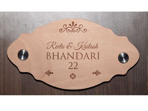 Buy Designer Engraved Wooden Door Name Plates In Mumbai For Home Office