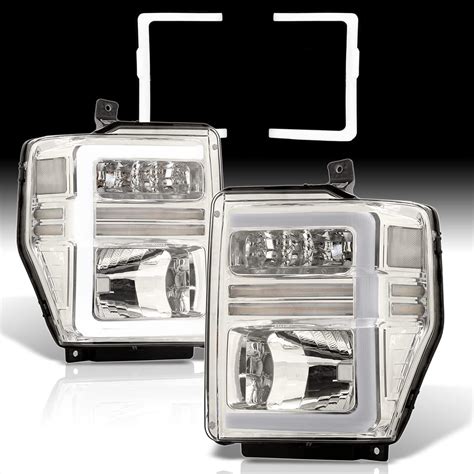 Ajp Distributors Chrome Housing Clear Lens Corner Led Drl