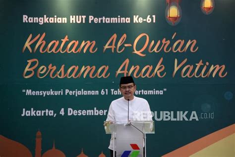 Peringati Hut Ke Pertamina Gelar Khataman Alquran Republika Online