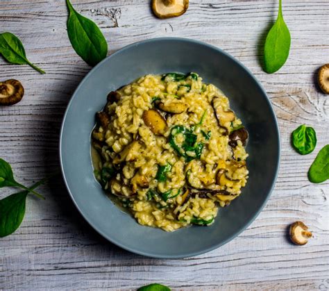 Pilz Risotto Mit Spinat Fabian S Food Factory