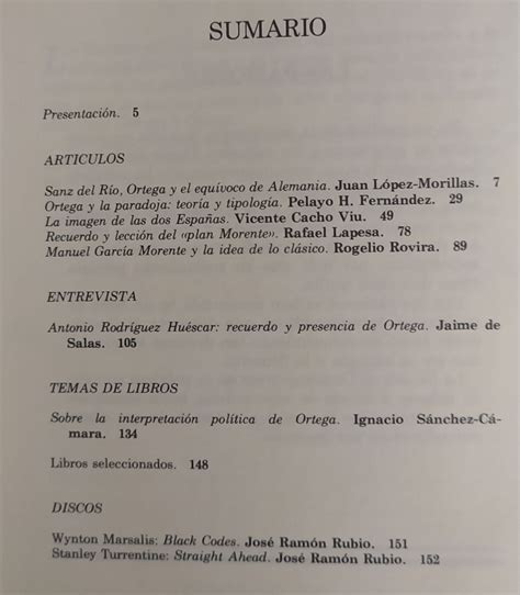 Revista de Occidente Tiempo de Ortega Las dos Españas Recuerdo de