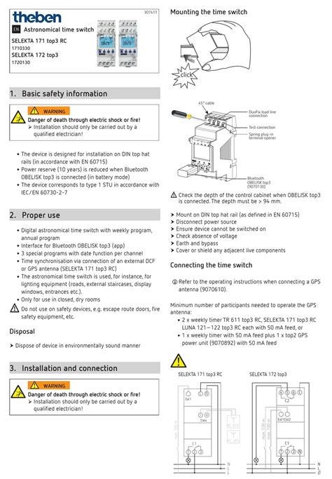 Theben Selekta Top Rc Switch User Manual Manualslib