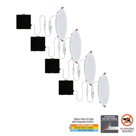 Commercial Electric Ultra Slim In Color Selectable Canless Led