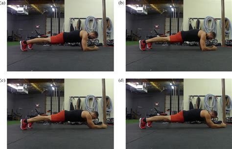 Variations of plank exercise: traditional prone plank (a), posterior ...