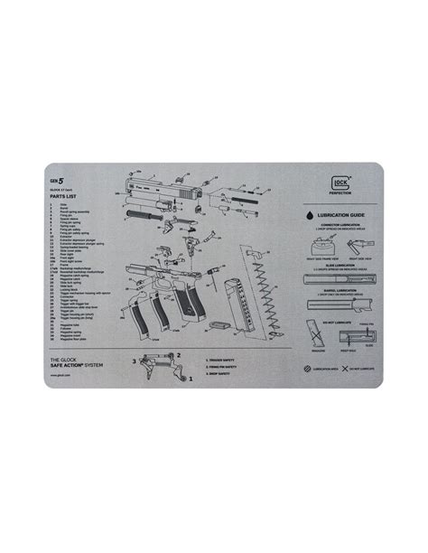 Tapis Glock De D Montage Et D Entretien Gris Gen Armurerie De La Bourse