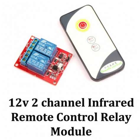 Buy 12v 2 Channel Infrared Remote Control Relay Module Online In India