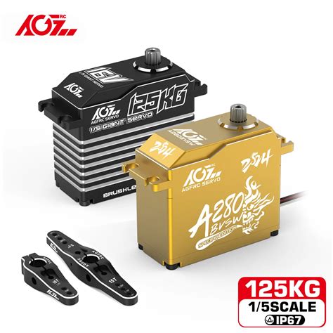 Agfrc A280bvsw 125kg 16v Super Torque 3s 4s Brushless Waterproof 1 5 Scale Giant Rc Servo