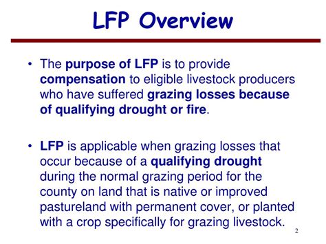 Ppt Livestock Forage Disaster Program Lfp Powerpoint Presentation