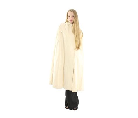 80s Wool Cape Poncho Cloak Long Outerwear Ivory