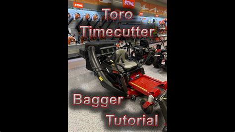 Toro Timecutter 34 42 50 54 Bagger Tutorial YouTube