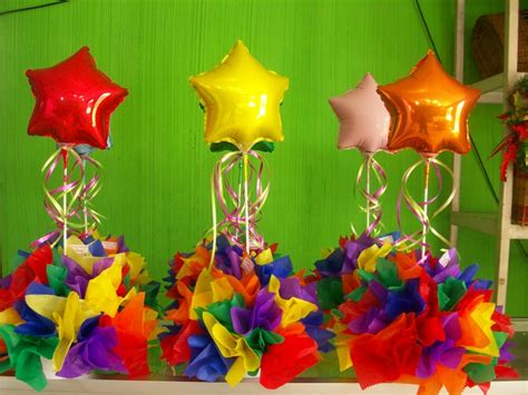 Centros De Mesa Con Golosinas Y Globos Para Fiestas Infantiles