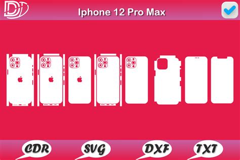 Iphone 12 Pro Max Skin Template Vectorgi Digital Market