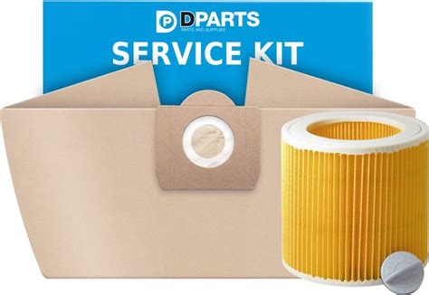 Dparts Service Kit Geschikt Voor Karcher WD3 MV3 10 Stuks