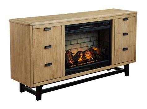 Signature Design By Ashley Freslowe W761w1 Large Tv Stand With Fireplace Value City Furniture