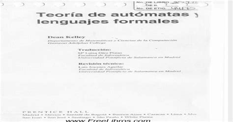 Teoria De Automatas Y Lenguajes Formales Dean Kelley Pdf Document