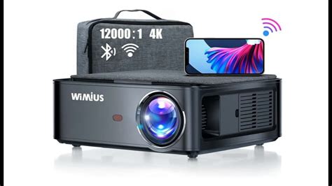 WiMiUS K1 8000 Lumen Video Projector WiFi Bluetooth Native