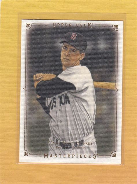 2008 UD MASTERPIECES BASEBALL CARL YASTRZEMSKI 11 RED SOX NMMT MINT