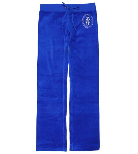 Juicy Couture Blue Velour Tracksuit Bottoms Tracksuit Bottoms Juicy