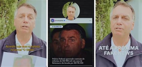 Bolsonaro rebate reportagem de O Globo chama de fake news e lança