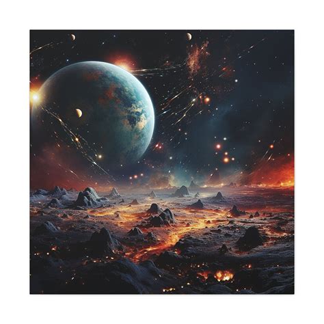 Space Planets Canvas Black Holes And Planets Wall Art Canvas Stars