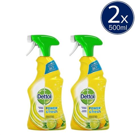 Dettol Allesreiniger Spray Power And Fresh Citrus 500ml X2 Bol