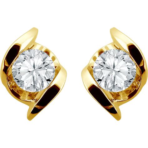 Sirena 14k Gold 12 Ctw Diamond Stud Earrings Diamond Earrings